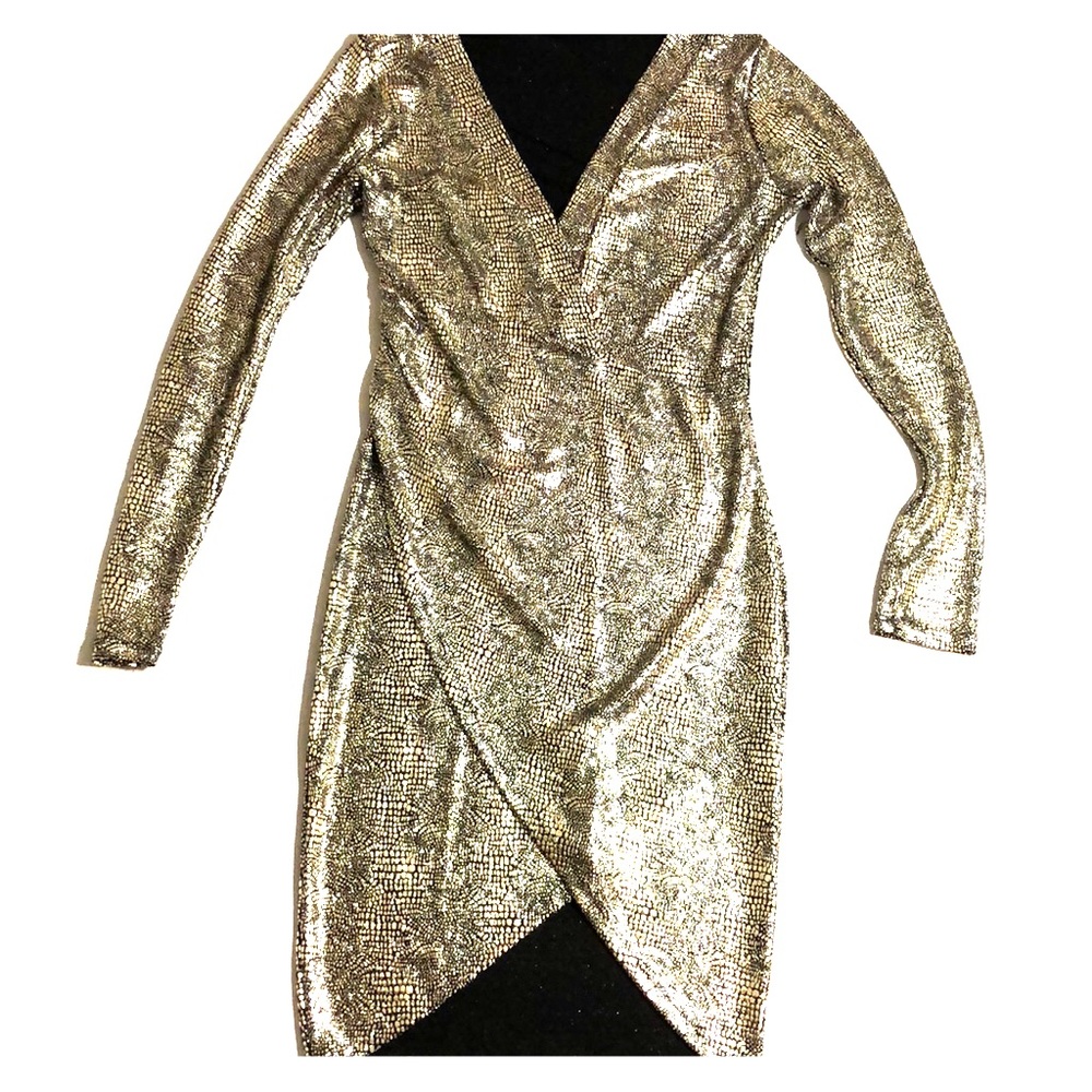 Long Sleeve Symphony Wrap Dress